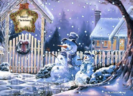 cartoline animate di natale,cartoline animate con la neve, Christmas cards with snow,animazioni natalizie 
